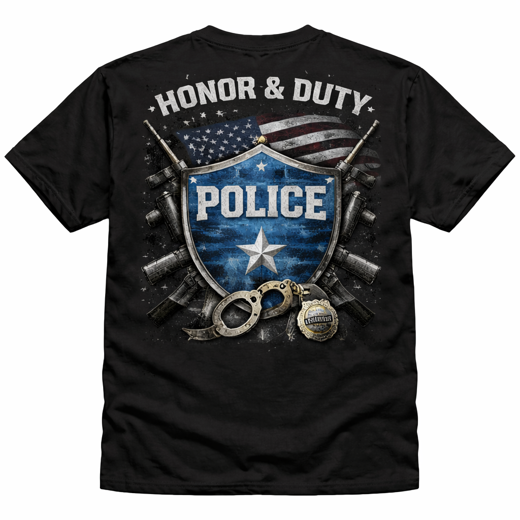 Honor & Duty Police Tee