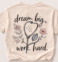 Dream Big Work Hard Stethoscope Tee