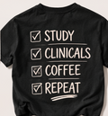 Clinicals • Coffee • Repeat Tee