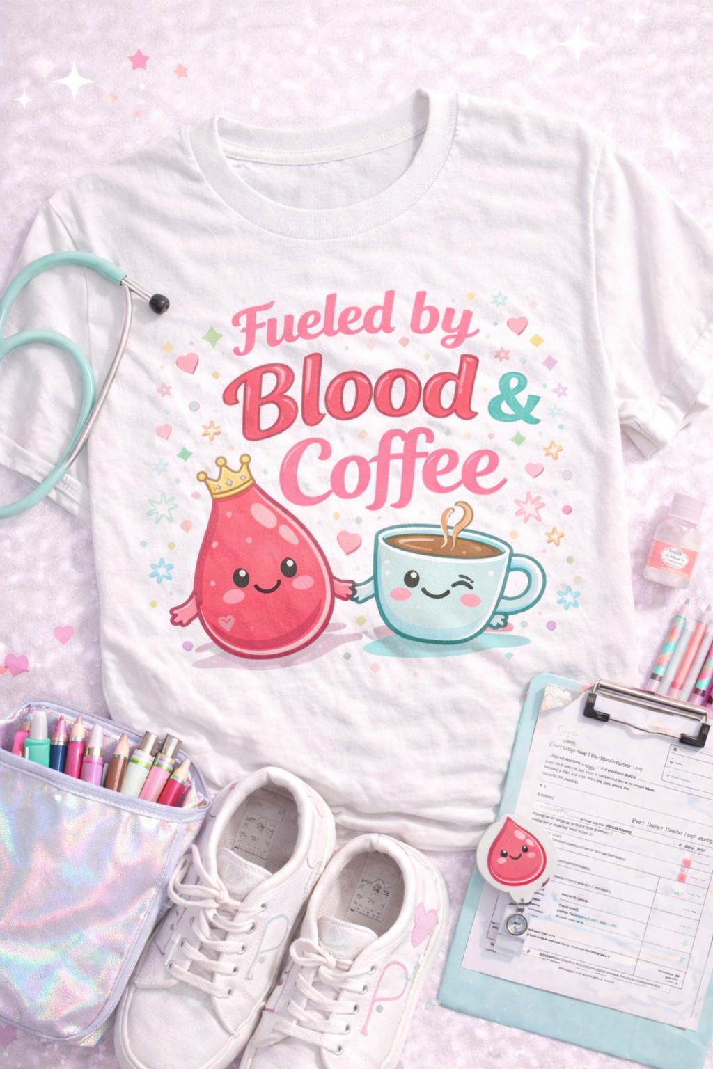 Fueled by Blood & Coffee Tee