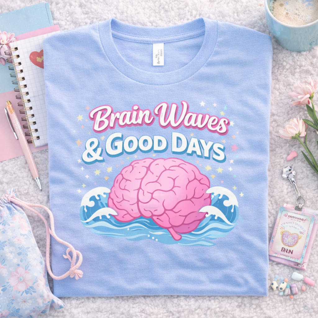 Brain Waves & Good Days Tee